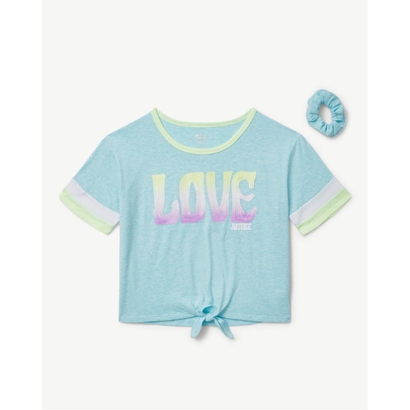 NWT Justice Girls Baseball Graphic T-Shirt, Size: XL PLUS - Picture 2 of 4